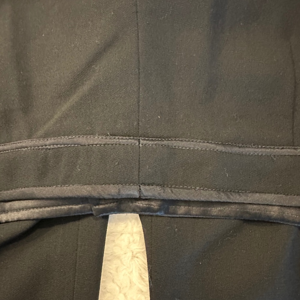 "BLACK FRIDAY SPECIAL" BLACK CREPE TUXEDO SLACKS - Picture 6 of 7